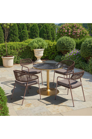 Brown Rattan Outdoor Dining Chairs (2) | OROA Modern Skye | Oroa.com