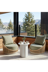 Rattan Weave Outdoor Swivel Chair | OROA Modern Cabana | Oroa.com