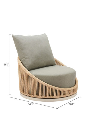 Rattan Weave Outdoor Swivel Chair | OROA Modern Cabana | Oroa.com