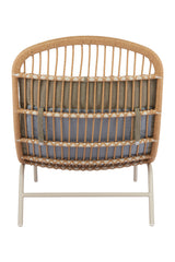 Padded Rattan Weave Outdoor Chaise | OROA Modern Skim | Oroa.com