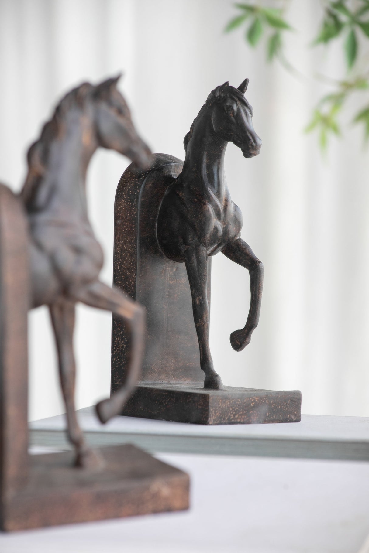 Trotting Horse Bookends - Equestrian