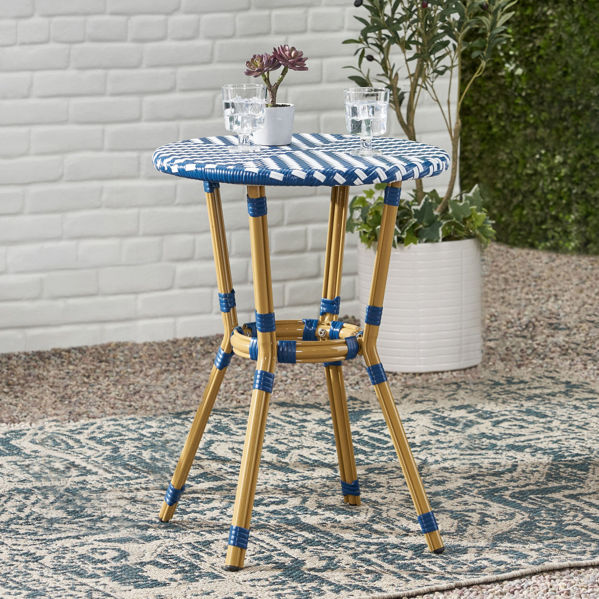 French Blue Bistro Table - OROA