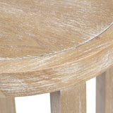 Solid Wood & Ash Veneer Accent Table - OROA