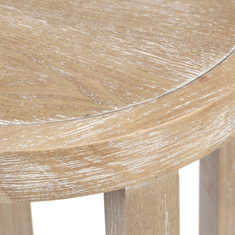 Solid Wood & Ash Veneer Accent Table - OROA
