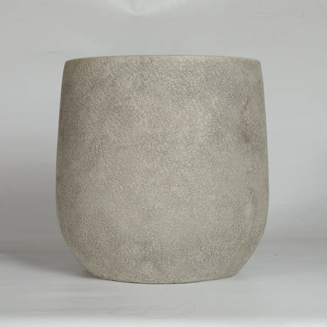 Round Concrete Planter (S/2) - Antique Grey