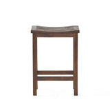 Mahogany Brown Acacia Outdoor Counter Stools Set of 2 – OROA, view 5