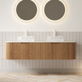 Bathroom Vanity & Glass Sink- OROA