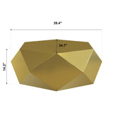 Gold Faceted Diamond Coffee Table | Catchy