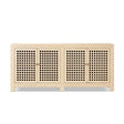 Alden Reclaimed Pine Lattice 4-Door Cabinet, Brushed White - OROA Online Furniture