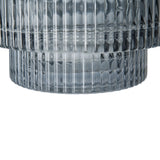 Multi-Tiered Geometric Vase with Smoked Glass Finish