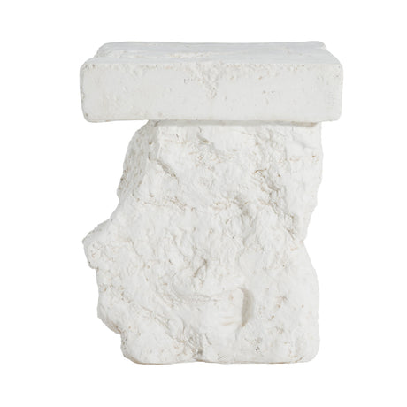 Minimalist Patio Side table White - OROA