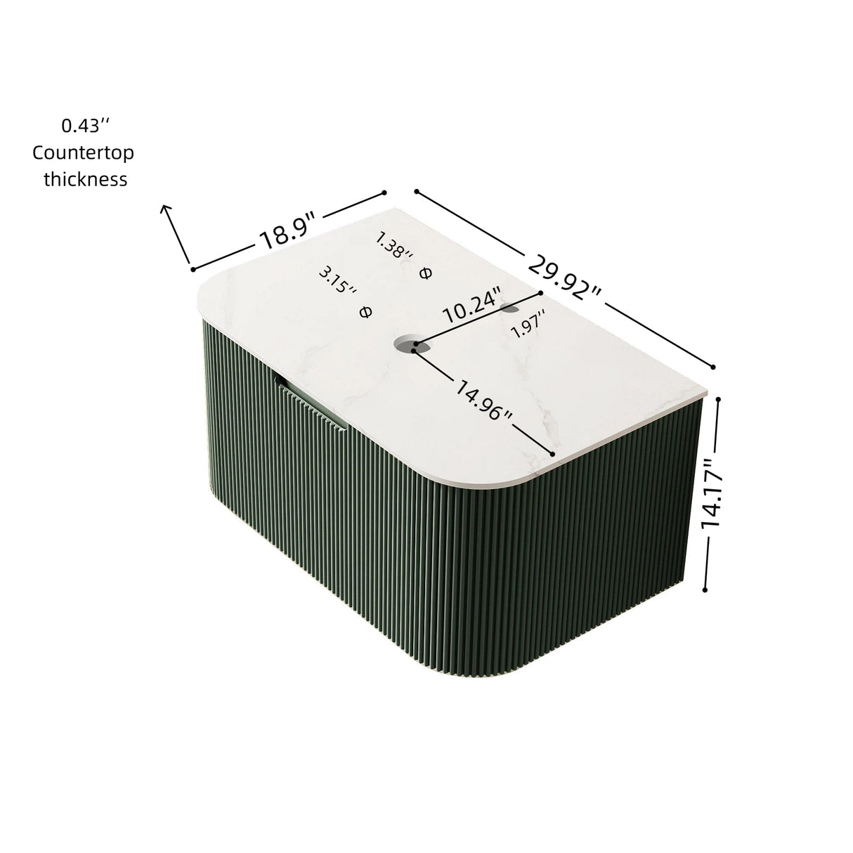 Wall Mounted Cabinet Carrara - OROA