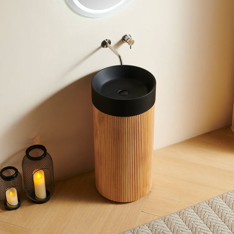 Cylindrical Bathroom Vanity Cabinet - OROA