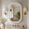 wall white mirror 
