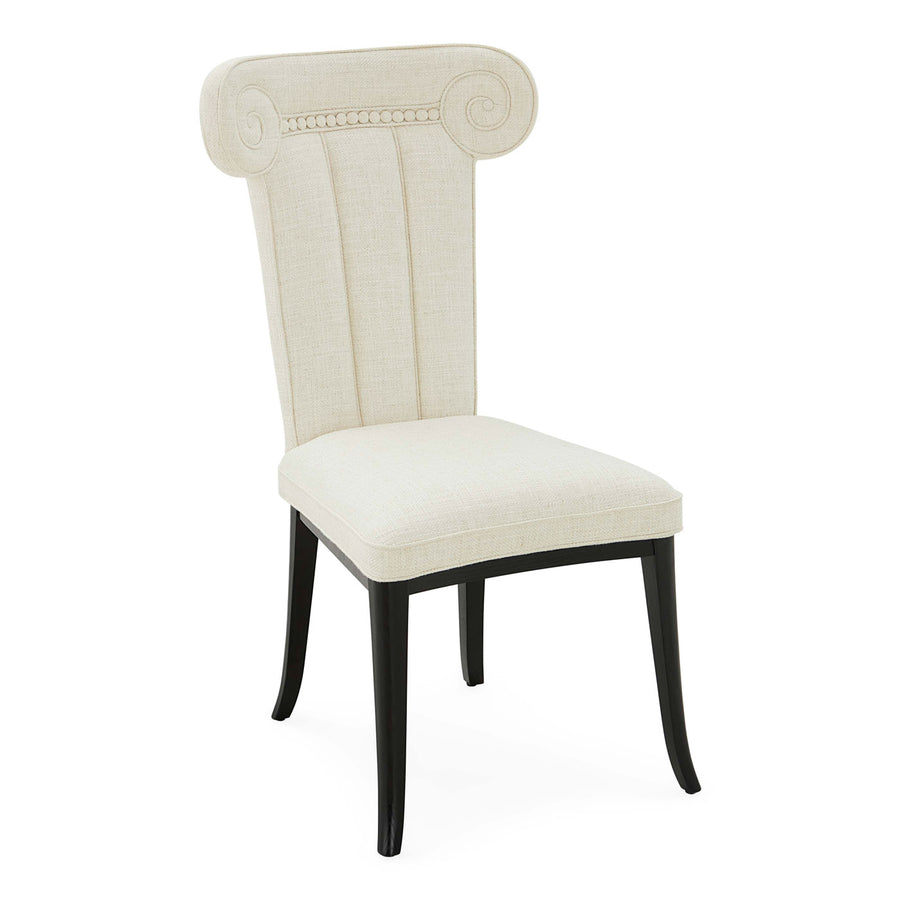 White High-Back Dining Chair | Jonathan Adler Acropolis | Oroa.com