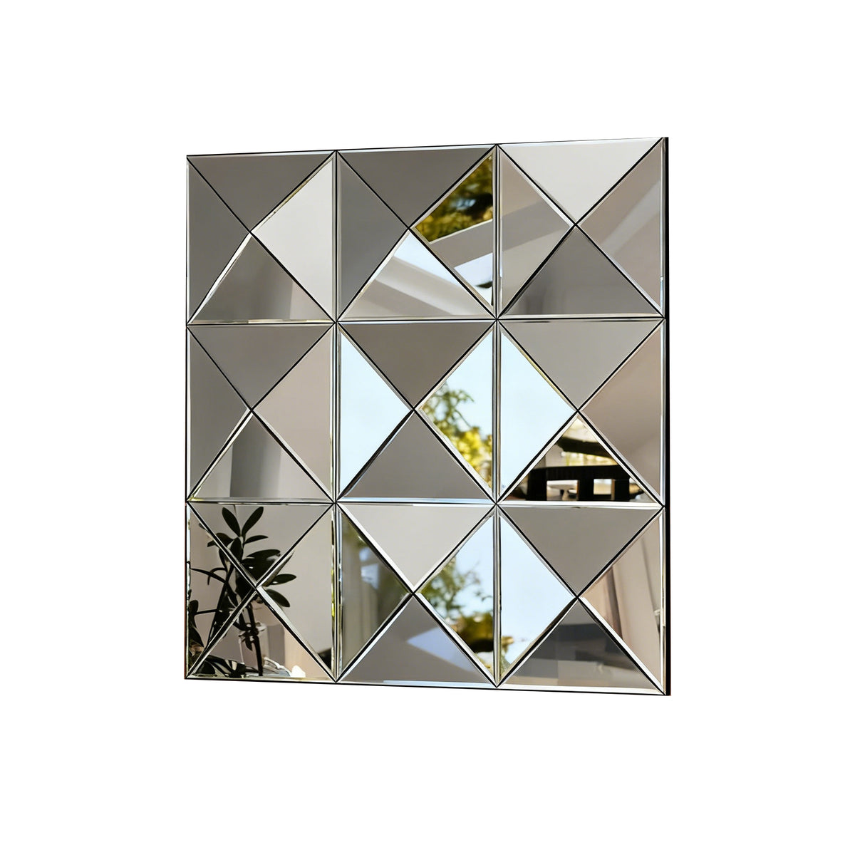 Geometric Beveled Wall Mirror | Catchy