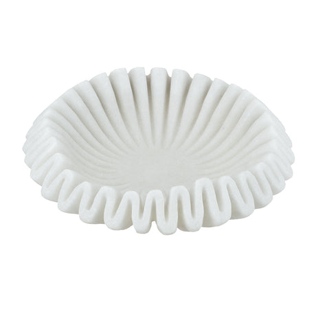 Wavy Sand bowl - White Finish