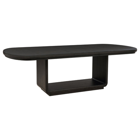 wood oval dining table