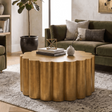 Antique Gold Scalloped Coffee Table