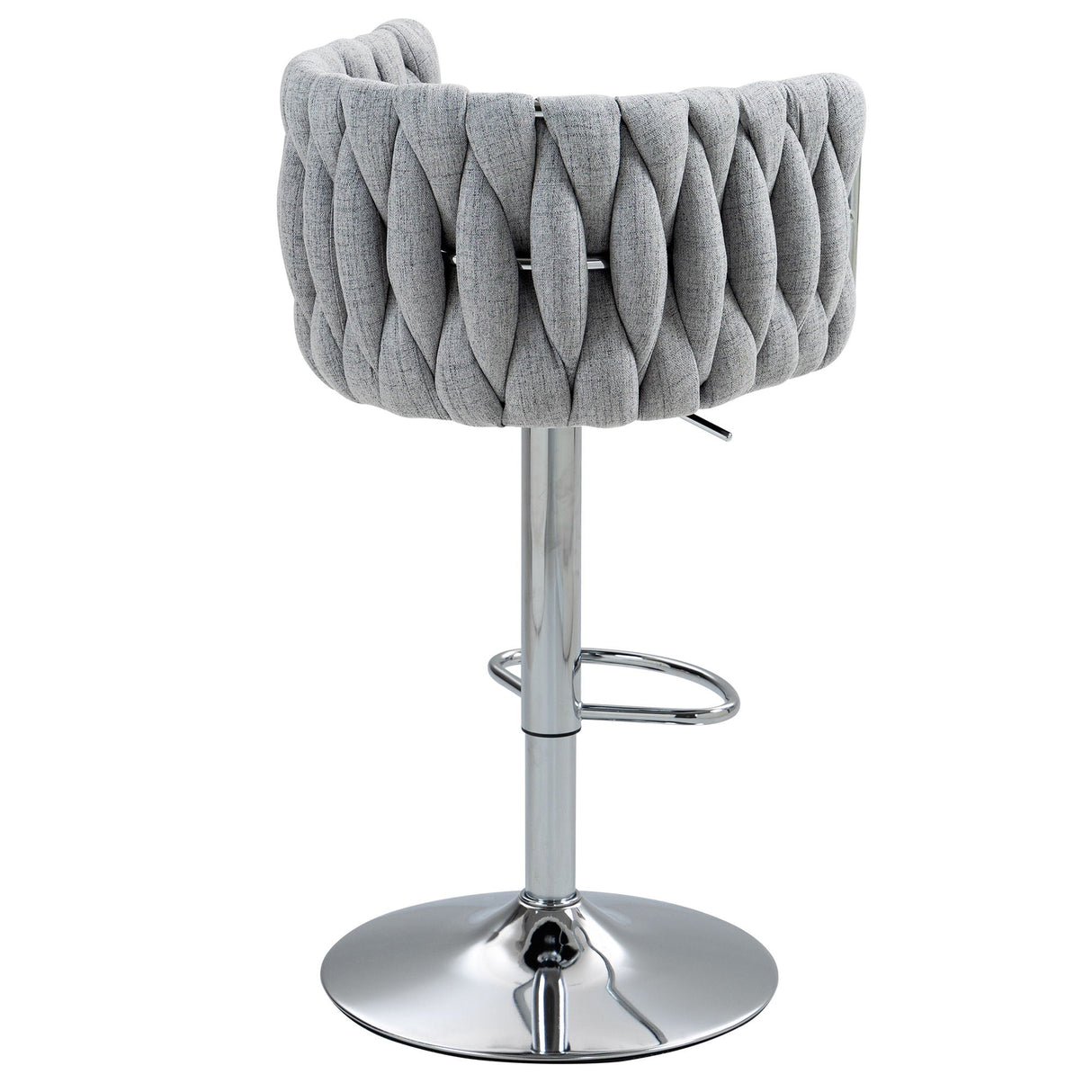 Swivel Adjustable Bar Stools Gray (S/2) - OROA