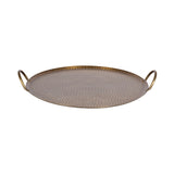 Sanzo Hammered Round Metal Tray