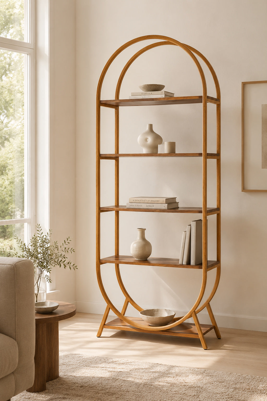 shelf cabinet round