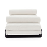 White Channeled Bouclé Daybed | Jonathan Adler Aspen | Oroa.com