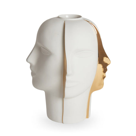 Half Visage Porcelain Vase | Jonathan Adler Atlas Split | Oroa.com