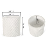Antique White Ceramic Planter
