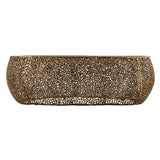 Sculptural Gold Oval Coffee Table | Catchy