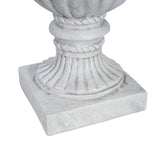 Outdoor Garden Urn Planter, Antique White