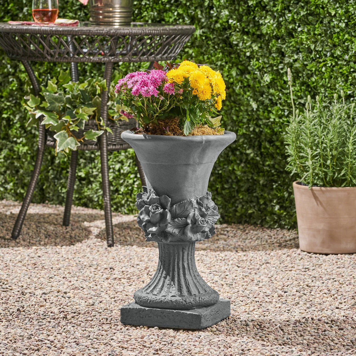 Roman Style Garden Urn Planter