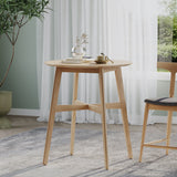 Wood Counter Height Round Dining Table | Maison Naturelle