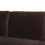 Knox Modern Farmhouse Sofa, Deep Brown Performance Velvet - OROA Online Furniture