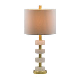 Marble Table Lamp Vintage Charm - OROA