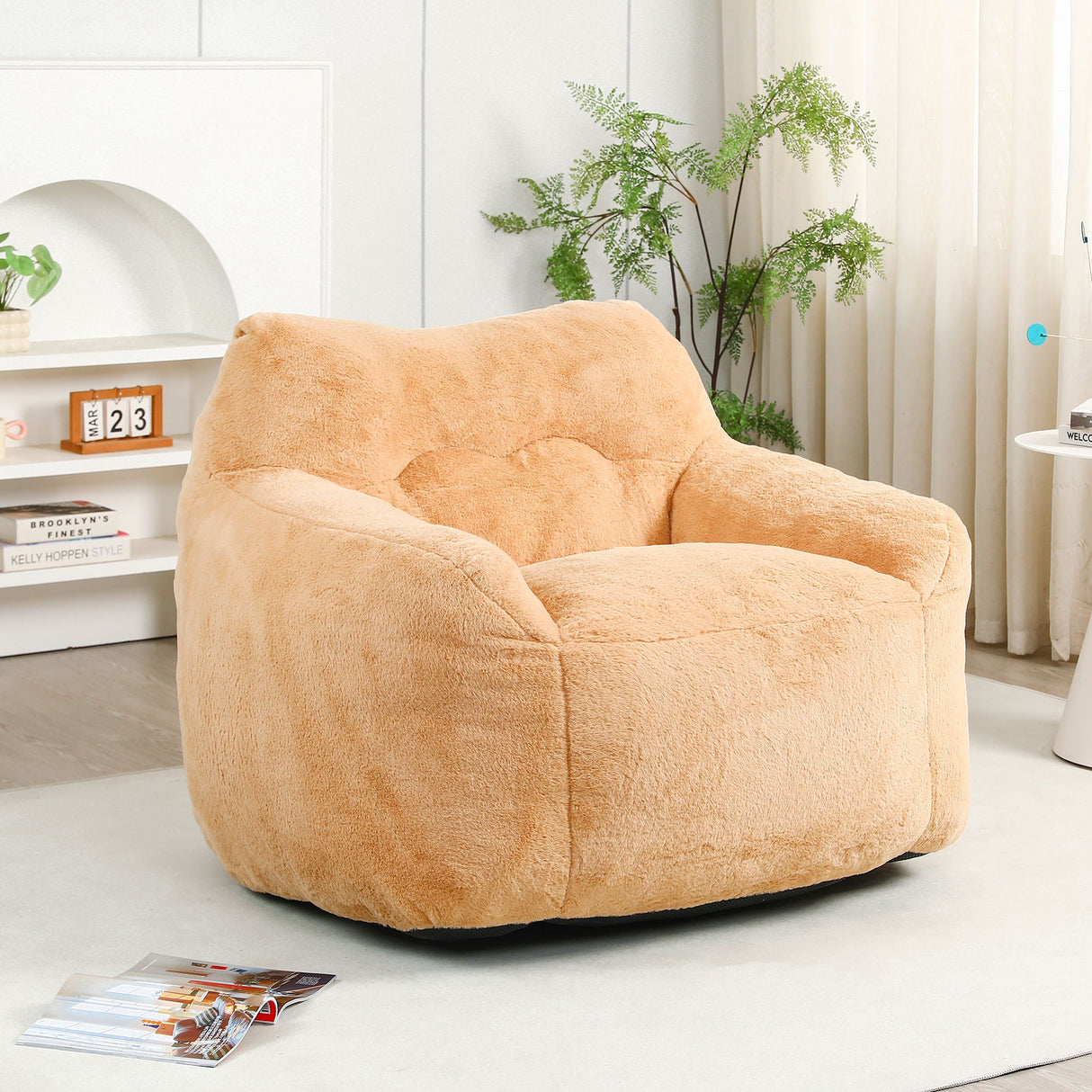 Beanbag Sofa Chair With Armrests - OROA