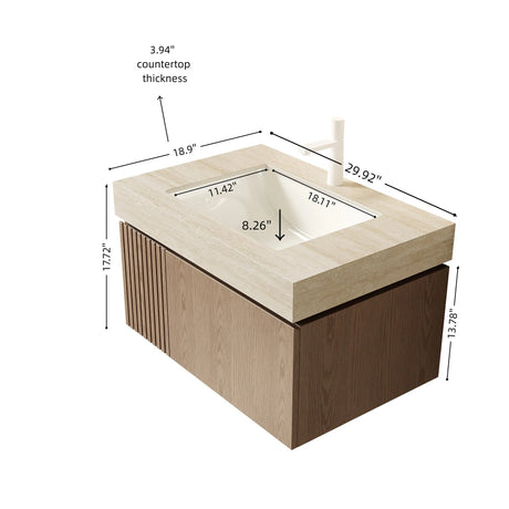Modern Floating Bathroom Storage - OROA