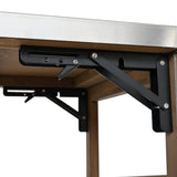 54.33' Farmhouse Rolling Outdoor Kitchen Cart