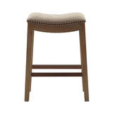 Saddle Linen Counter Stool - OROA