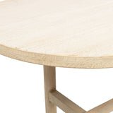 Milo 8-Seat Oval Reclaimed Pine Dining Table, Light Natural Cerused - OROA Online Furniture