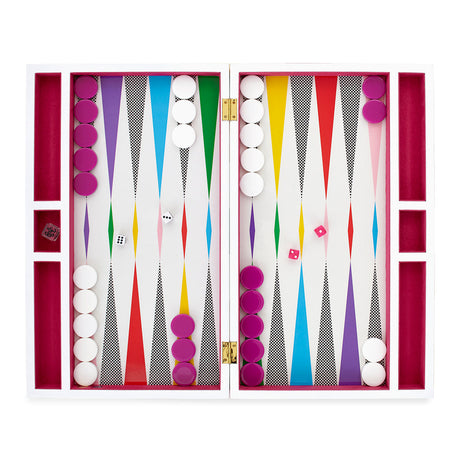 Multi-Colored Backgammon Set | Jonathan Adler Checkerboard | OROA.com