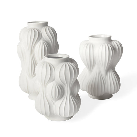 Carved Porcelain Vase L | Jonathan Adler Balloon | Oroa.com