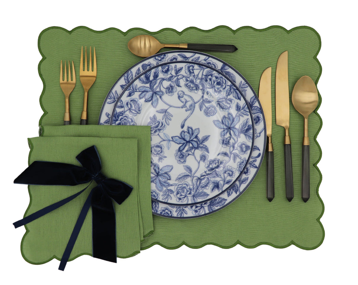 Bombay Blue Starter Plate - Set of 4 (+1 Bonus Plate)