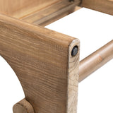 Turnkey Modern Trestle Console Table, Antique Natural Brown Reclaimed Pine - OROA Modern Furniture