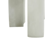 Outdoor Round Top Side Table in Antique White