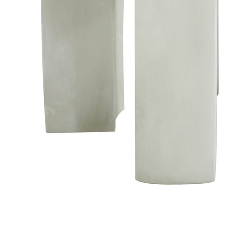 Outdoor Round Top Side Table in Antique White