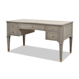 5 Drawer Executive Desk - Dove Gray