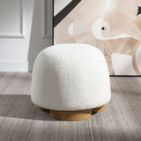 Soft Teddy Fabric Upholstered Ottoman - OROA