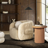 Swivel Arm Chair - New Zealand Wool Colt