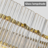 Modern Gold Round 8-Light Crystal Chandelier - OROA